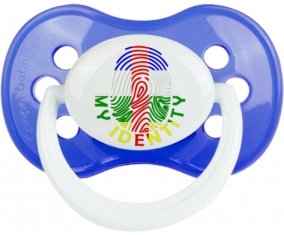 Empreinte My Identity République centrafricaine Tétine Anatomique Bleu classique