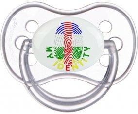 Empreinte My Identity République centrafricaine Tétine Anatomique Transparente classique