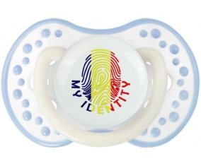 Empreinte My Identity Tchad Sucette LOVI Dynamic Blanc-cyan classique