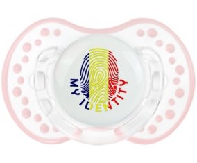 Empreinte My Identity Tchad Sucette LOVI Dynamic Retro-blanc-rose-tendre classique