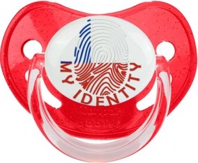 Empreinte My Identity Chili Tétine Physiologique Rouge à paillette