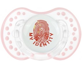 Empreinte My Identity Chine Tétine LOVI Dynamic Retro-blanc-rose-tendre classique