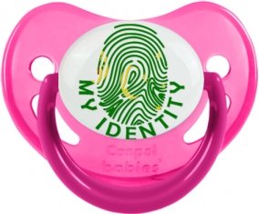 Empreinte My Identity Îles Cocos Sucette Physiologique Rose phosphorescente