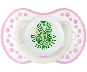 Empreinte My Identity Îles Cocos Sucette LOVI Dynamic Blanc-rose phosphorescente