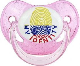 Empreinte My Identity Colombie Tétine Physiologique Rose à paillette