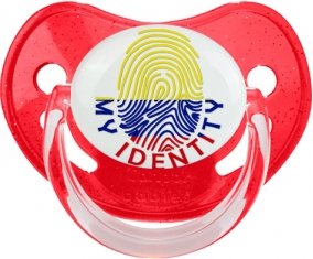 Empreinte My Identity Colombie Tétine Physiologique Rouge à paillette