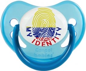Empreinte My Identity Colombie Tétine Physiologique Bleue phosphorescente