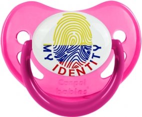 Empreinte My Identity Colombie Tétine Physiologique Rose phosphorescente