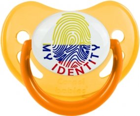 Empreinte My Identity Colombie Tétine Physiologique Jaune phosphorescente