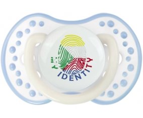Empreinte My Identity Comores Tétine LOVI Dynamic Blanc-cyan classique