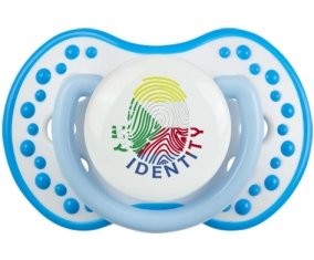 Empreinte My Identity Comores Tétine LOVI Dynamic Blanc-bleu phosphorescente
