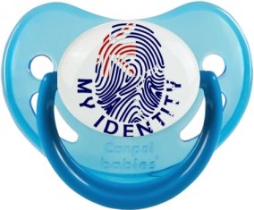 Empreinte My Identity les Îles Cook Sucette Physiologique Bleue phosphorescente