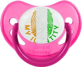 Empreinte My Identity Côte d'Ivoire Tétine Physiologique Rose phosphorescente