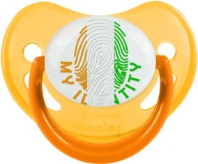 Empreinte My Identity Côte d'Ivoire Tétine Physiologique Jaune phosphorescente