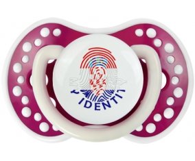 Empreinte My Identity Croatie Tétine LOVI Dynamic Fuchsia phosphorescente