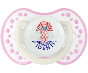 Empreinte My Identity Croatie Tétine LOVI Dynamic Blanc-rose phosphorescente