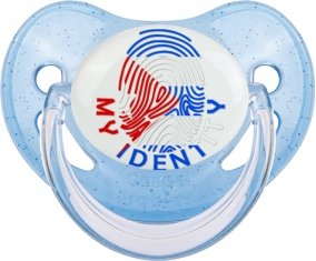 Empreinte My Identity Cuba Sucette Physiologique Bleue à paillette