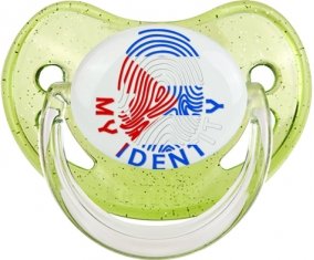 Empreinte My Identity Cuba Sucette Physiologique Vert à paillette