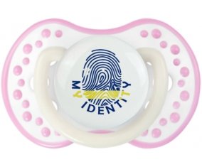 Empreinte My Identity Curacao Sucette LOVI Dynamic Blanc-rose phosphorescente