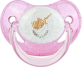 Empreinte My Identity Chypre Tétine Physiologique Rose à paillette
