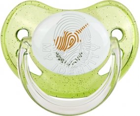Empreinte My Identity Chypre Tétine Physiologique Vert à paillette