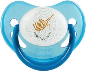 Empreinte My Identity Chypre Tétine Physiologique Bleue phosphorescente