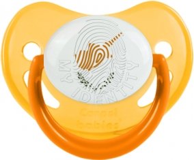 Empreinte My Identity Chypre Tétine Physiologique Jaune phosphorescente