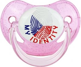 Empreinte My Identity République Tchèque Sucete Physiologique Rose à paillette