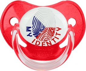 Empreinte My Identity République Tchèque Sucete Physiologique Rouge à paillette
