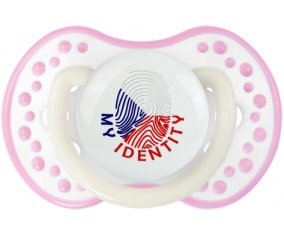 Empreinte My Identity République Tchèque Tétine LOVI Dynamic Blanc-rose phosphorescente