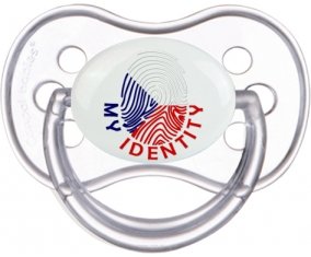 Empreinte My Identity République Tchèque Sucette Anatomique Transparente classique