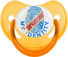 Empreinte My Identity République Démocratique du Congo Sucette Physiologique Jaune phosphorescente