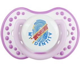 Empreinte My Identity République Démocratique du Congo Sucette LOVI Dynamic Blanc-mauve classique