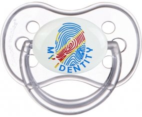 Empreinte My Identity République Démocratique du Congo Tétine Anatomique Transparente classique