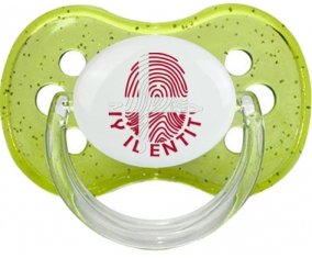 Empreinte My Identity Danemark Tétine Cerise Vert à paillette