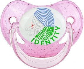 Empreinte My Identity Djibouti Tétine Physiologique Rose à paillette
