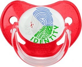 Empreinte My Identity Djibouti Tétine Physiologique Rouge à paillette