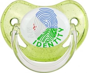Empreinte My Identity Djibouti Tétine Physiologique Vert à paillette