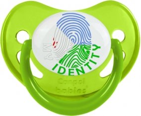 Empreinte My Identity Djibouti Tétine Physiologique Vert phosphorescente