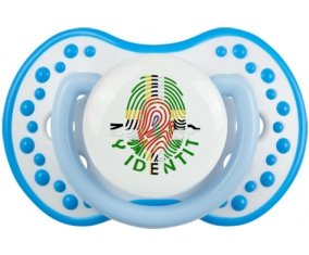 Empreinte My Identity Dominique Tétine LOVI Dynamic Blanc-bleu phosphorescente