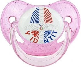 Empreinte My Identity République Dominicaine Sucette Physiologique Rose à paillette