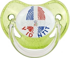 Empreinte My Identity République Dominicaine Sucette Physiologique Vert à paillette