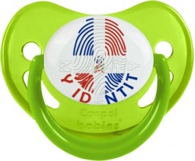Empreinte My Identity République Dominicaine Sucette Physiologique Vert phosphorescente