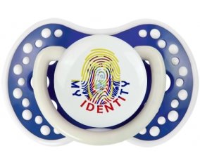 Empreinte My Identity Equateur Sucette LOVI Dynamic Bleu-marine phosphorescente