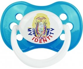 Empreinte My Identity Equateur Sucette Anatomique Cyan classique