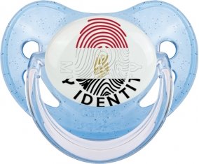 Empreinte My Identity Egypte Tétine Physiologique Bleue à paillette
