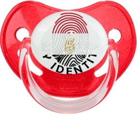 Empreinte My Identity Egypte Tétine Physiologique Rouge à paillette