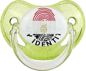 Empreinte My Identity Egypte Tétine Physiologique Vert à paillette