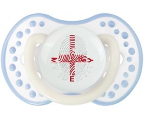 Empreinte My Identity Angleterre Sucette LOVI Dynamic Blanc-cyan classique