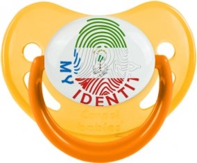 Empreinte My Identity Guinée Équatoriale Sucette Physiologique Jaune phosphorescente